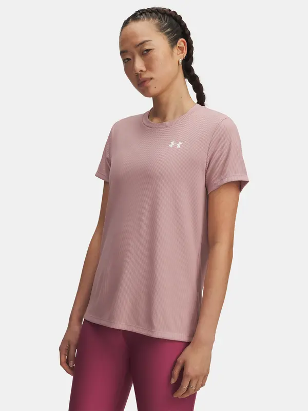 Under Armour Women's T-shirt Under Armour Tech Rib SSC-PNK - Women's