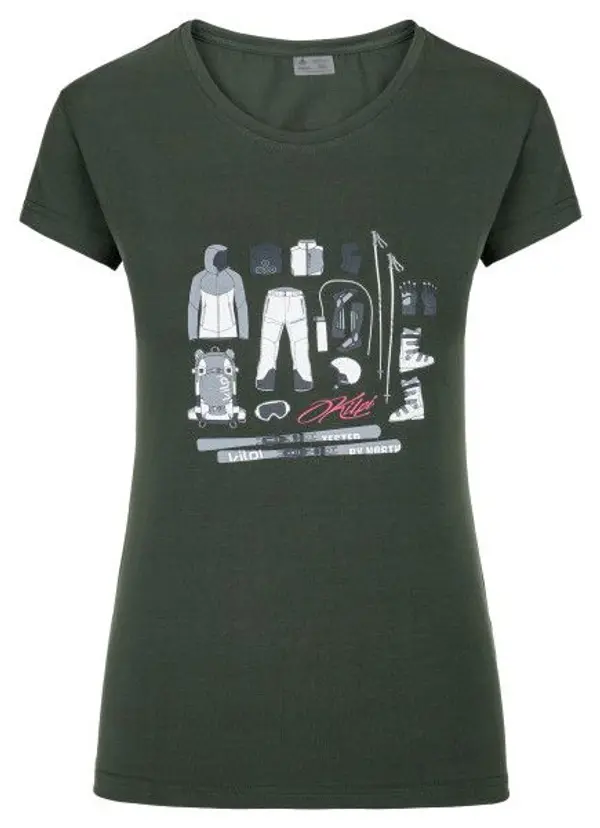 Kilpi Women's T-shirt with short sleeves Kilpi TORNES-W Dark Green