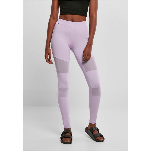 Urban Classics Women's Tech Mesh Lilac Leggings