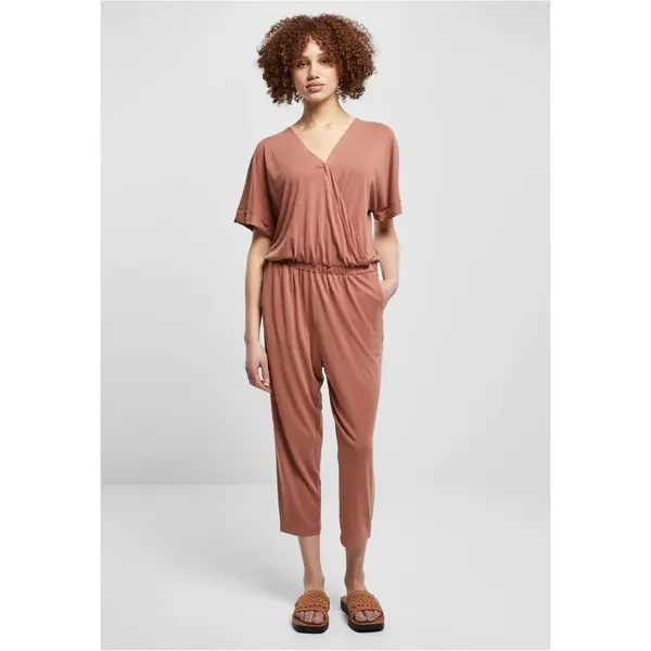 Urban Classics Women's terracotta modal jumpsuit