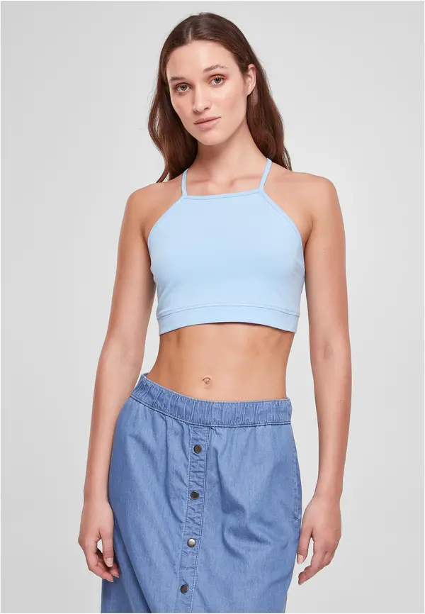 Urban Classics Women's triangle top balticblue