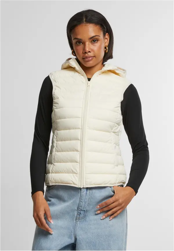 Urban Classics Women's ultra-light quilted vest cream