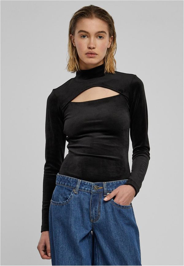 UC Ladies Women's velvet turtleneck in black