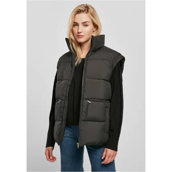 Urban Classics Women's vest Puffer Puffer in black color