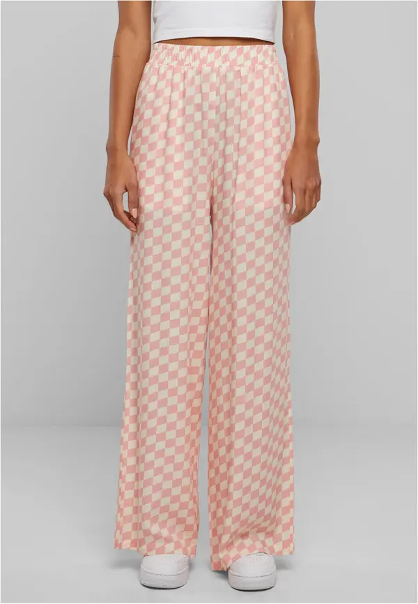 Urban Classics Women's Viscose Resort Pants - Pink