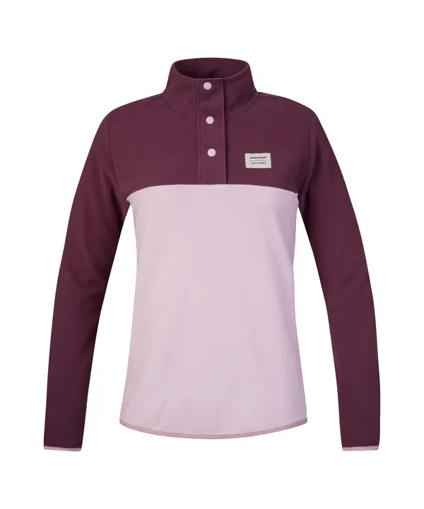 HANNAH Women's warm fleece sweatshirt Hannah NUKA fig/violet ice