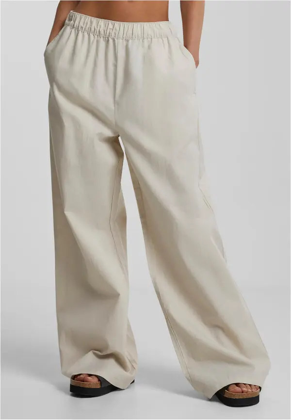 Urban Classics Women's wide-leg trousers - cream