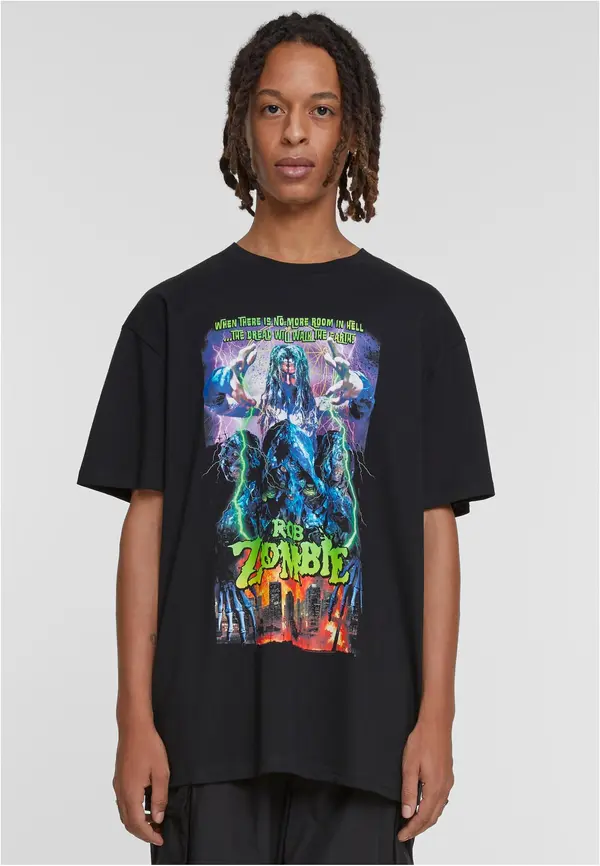 Mister Tee X Rob Zombie Heavy Overize Deluxe T-Shirt Black