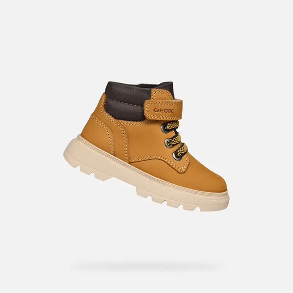 GEOX Yellow boys' ankle shoes Geox Kiddartah - Boys