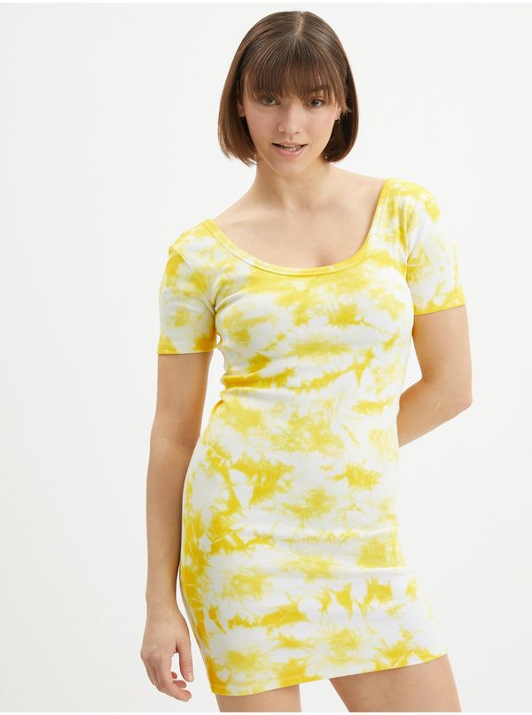 TALLY WEiJL Yellow-cream sheath dress TALLY WEiJL - Women