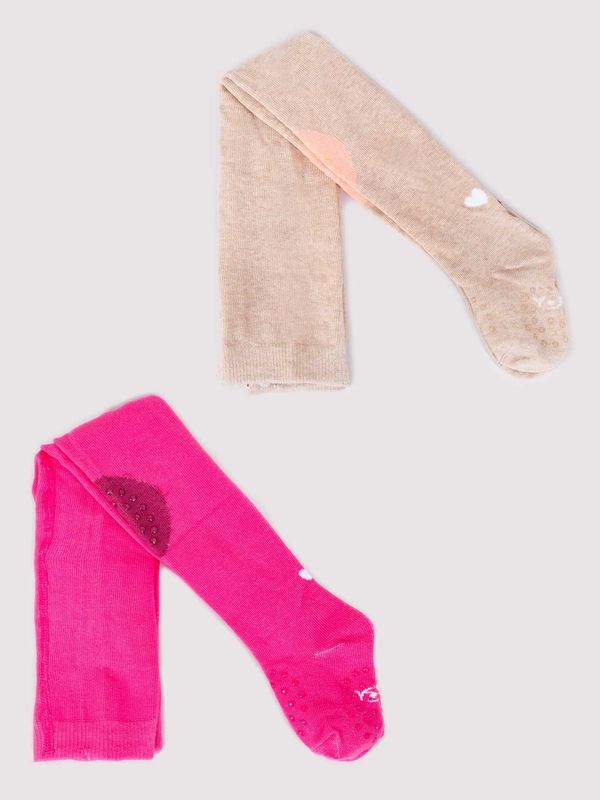 Yoclub Yoclub Kids's 2Pack Girl's Tights With ABS RAB-0025G-AA0A-004