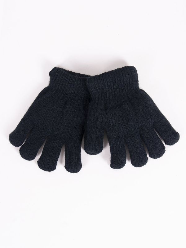 Yoclub Yoclub Kids's Boys' Five-Finger Double-Layer Gloves RED-0104C-AA50-001