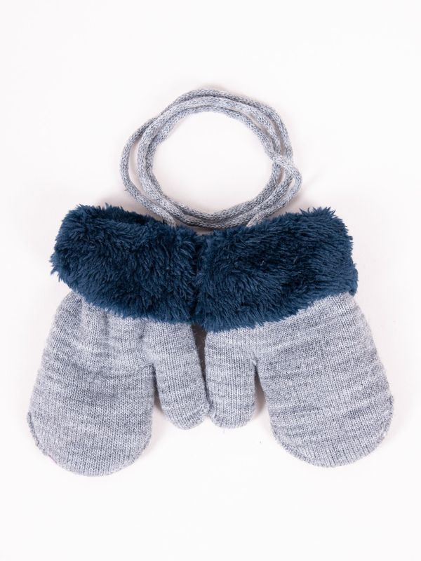 Yoclub Yoclub Kids's Boy's Single-Finger Double-Layer Gloves RED-0001C-AA10-002