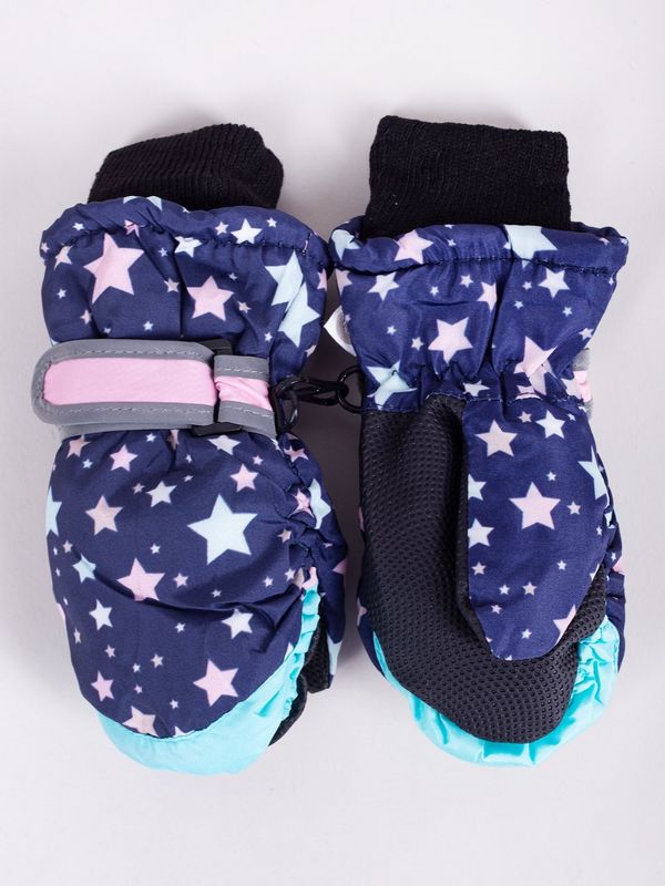 Yoclub Yoclub Kids's Children's Winter Ski Gloves REN-0203G-A110 Navy Blue