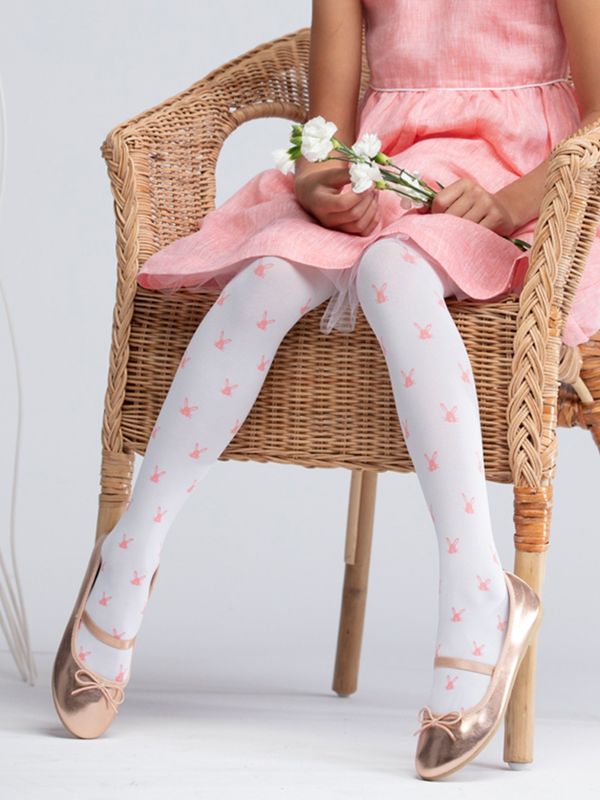 Yoclub Yoclub Kids's Girl Microfibre Patterns Opaque Pantyhose 40 Den RA-80/GIR/01/BIA