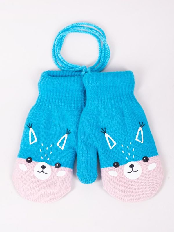 Yoclub Yoclub Kids's Girls' 1-Finger Mittens Gloves RED-0117G-AA1A-015