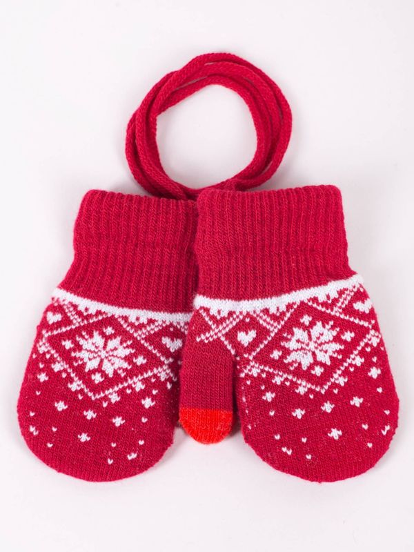 Yoclub Yoclub Kids's Girls' 1-Finger Mittens Touchscreen Gloves -0020G-AA1C-002