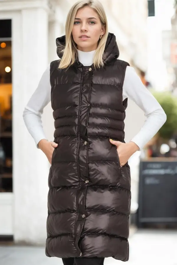 dewberry Z6757 DEWBERRY WOMEN'S VEST-DARK BLACK