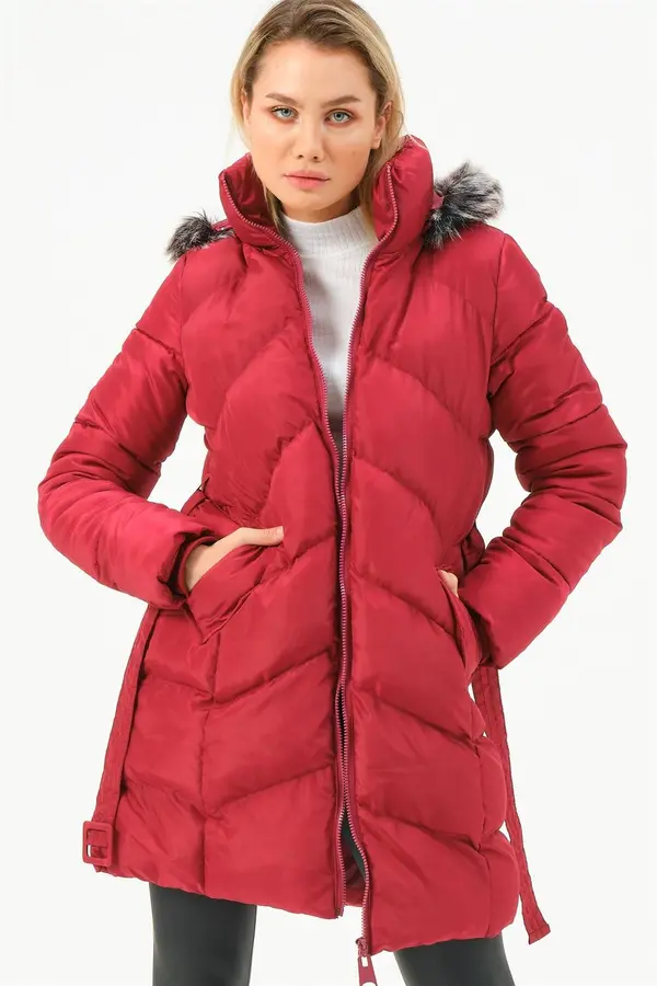 dewberry Z6768 ROSA ŽENSKI TOPPER-BURGUNDAC