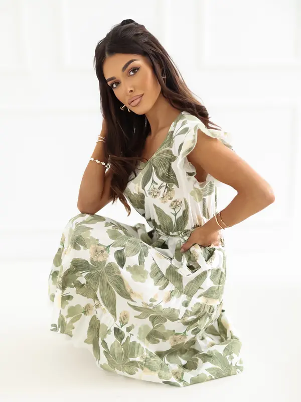 Italy Moda Zelena ljetna haljina