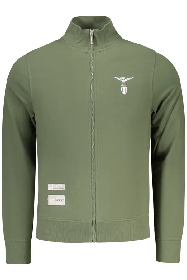 ACCADEMIA MILITARE Zelena majica s patentnim zatvaračem