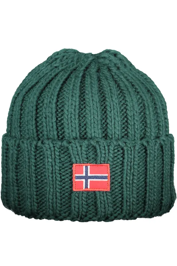 NORWAY 1963 Zelena pletena kapa s norveškom zastavom