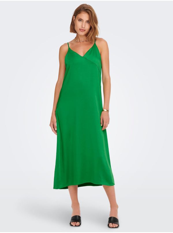 Only Zelene dame Satin Midishdresses za vješalice SAMO Cosmo - Žene