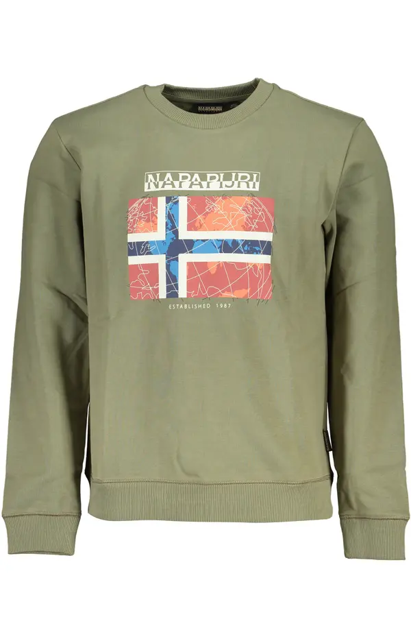 Napapijri Zeleni muški sweatshirt Napapijri