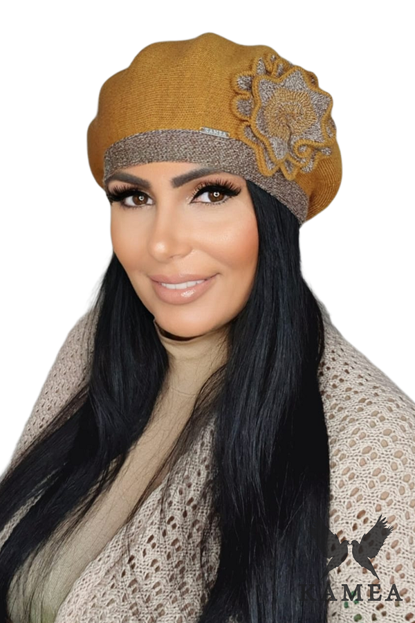 Kamea Ženska beretka Kamea Kamea_Beret_K.22.011.25_Honey