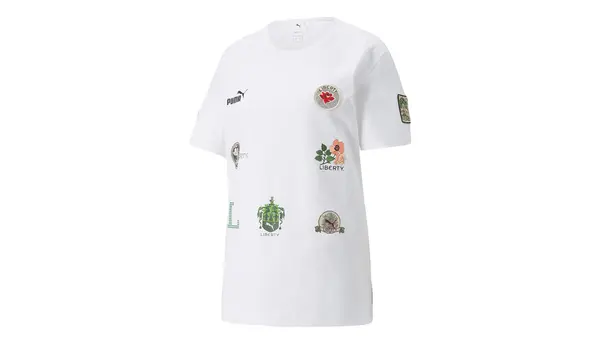 Puma Ženska bijela majica kratkih rukava Puma x LIBERTY Badge