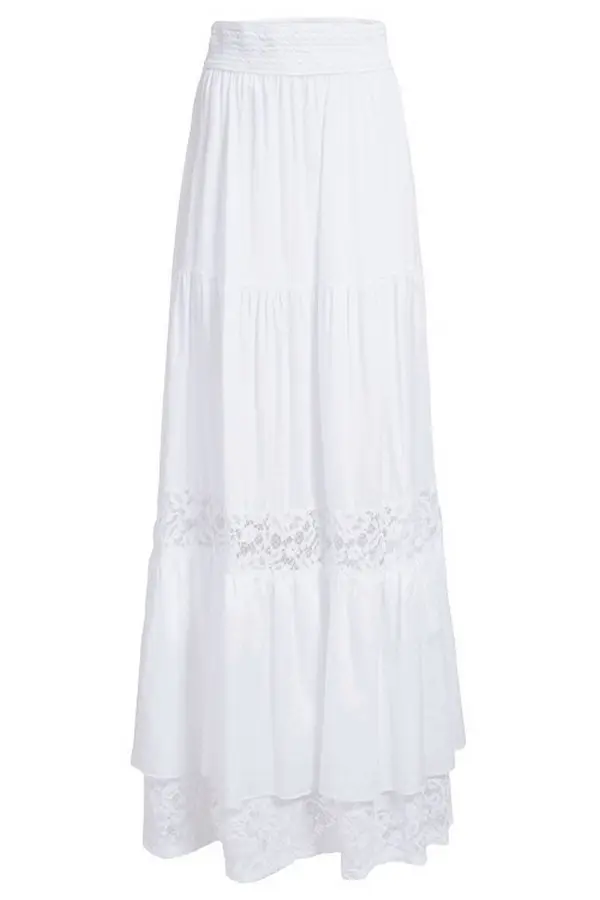 Guess Ženska bijela maxi suknja Guess