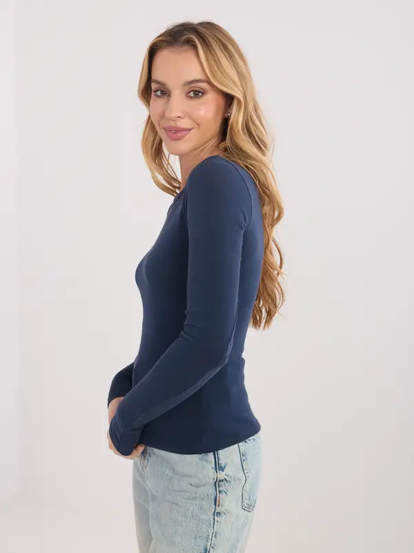 Factory Price Ženska bluza dugih rukava, tamnoplava