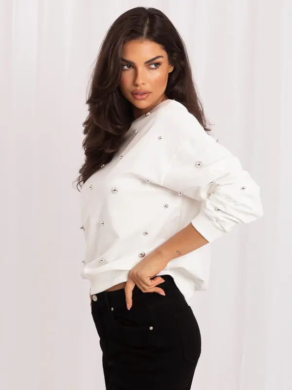 Italy Moda Ženska bluza ecru boje bez kapuljače