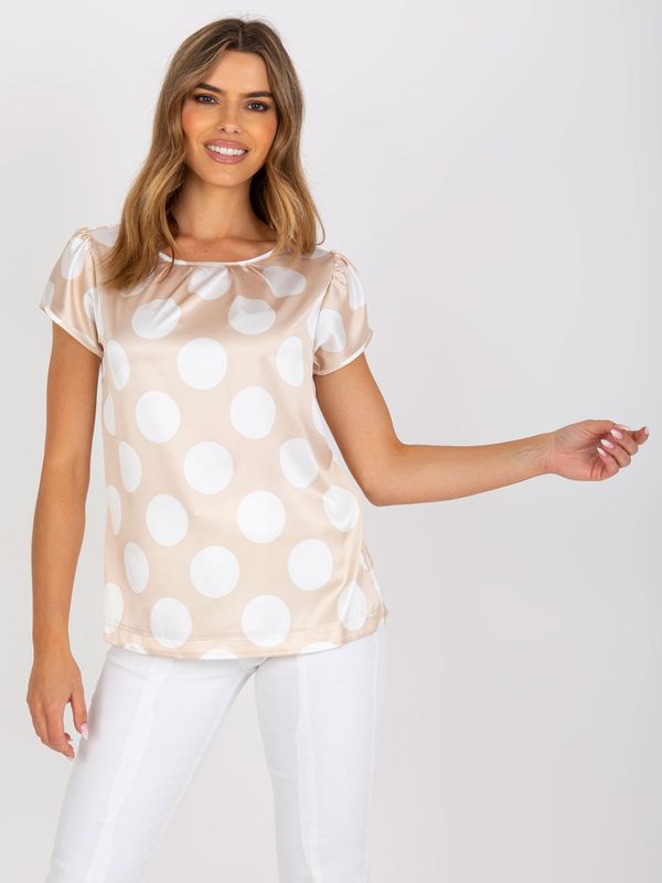 Fashionhunters Ženska bluza Fashionhunters Beige