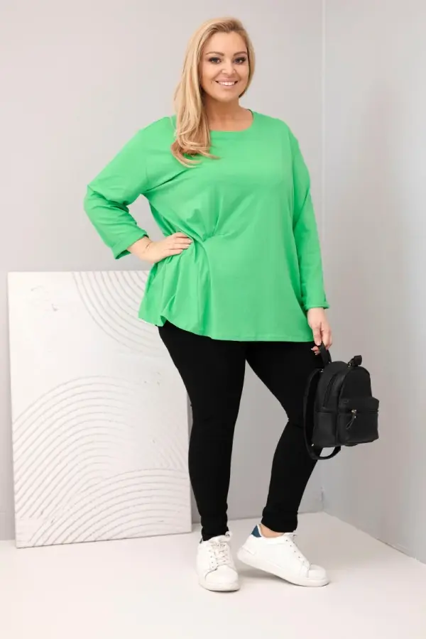 Kesi Włoski Ženska bluza plus size s dugim rukavima