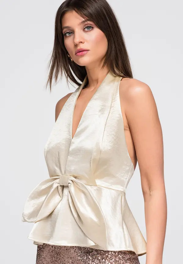 Edoti Ženska bluza s halter dekolteom