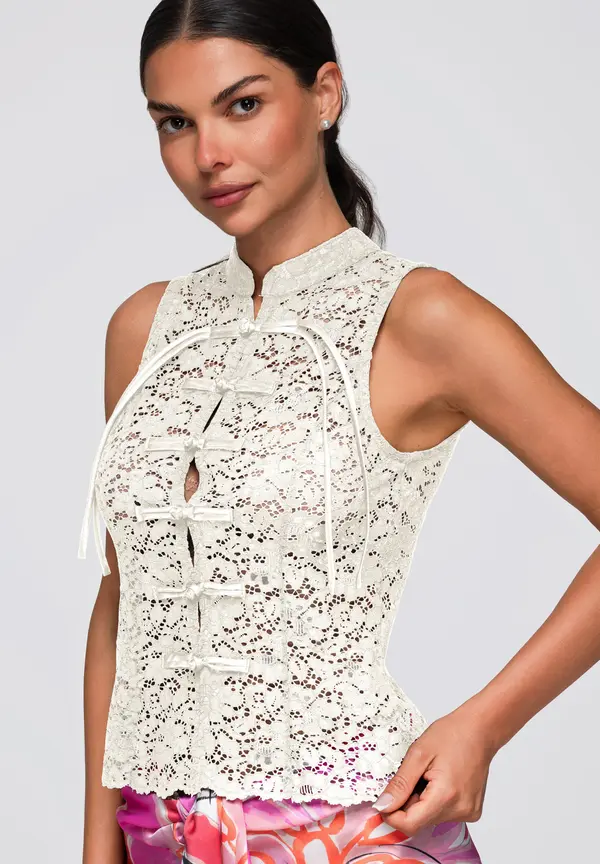 Ombre Ženska bluza s ombre čipkom