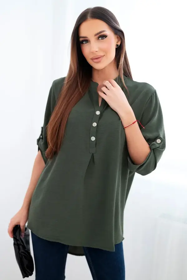 Kesi Włoski Ženska bluza s produženim leđima