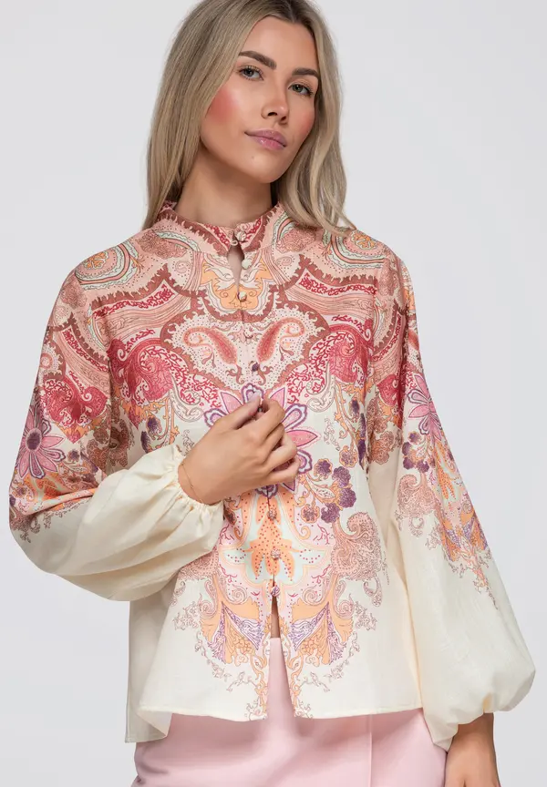 Ombre Ženska bluza s ukrasnim uzorkom