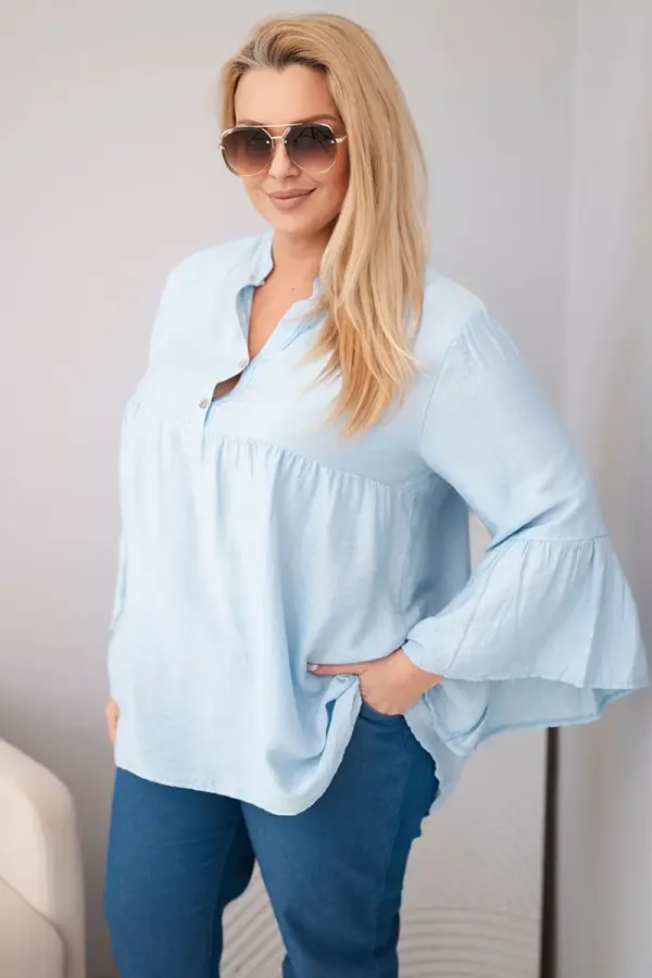 Kesi Włoski Ženska bluza s volanima na rukavima