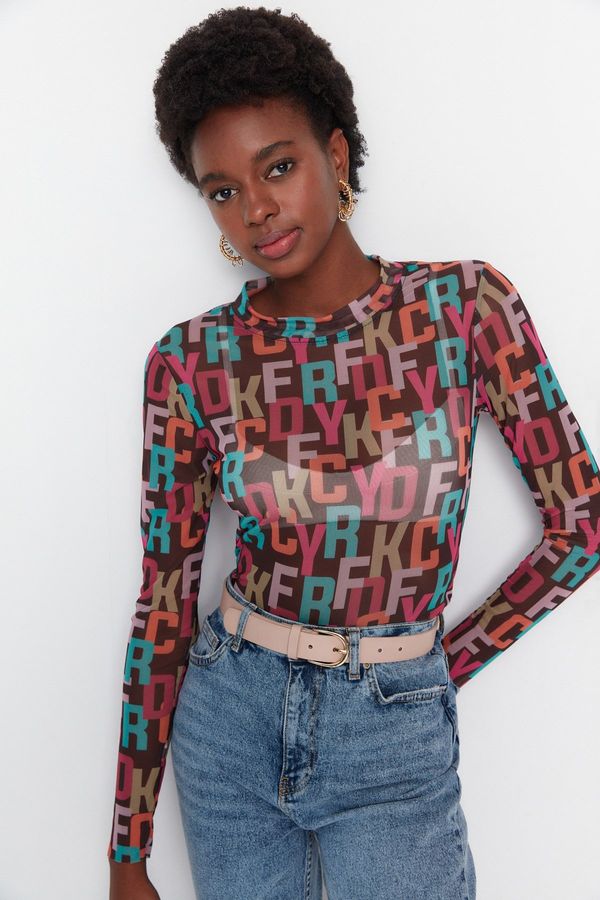 Trendyol Ženska bluza Trendyol Alphabet