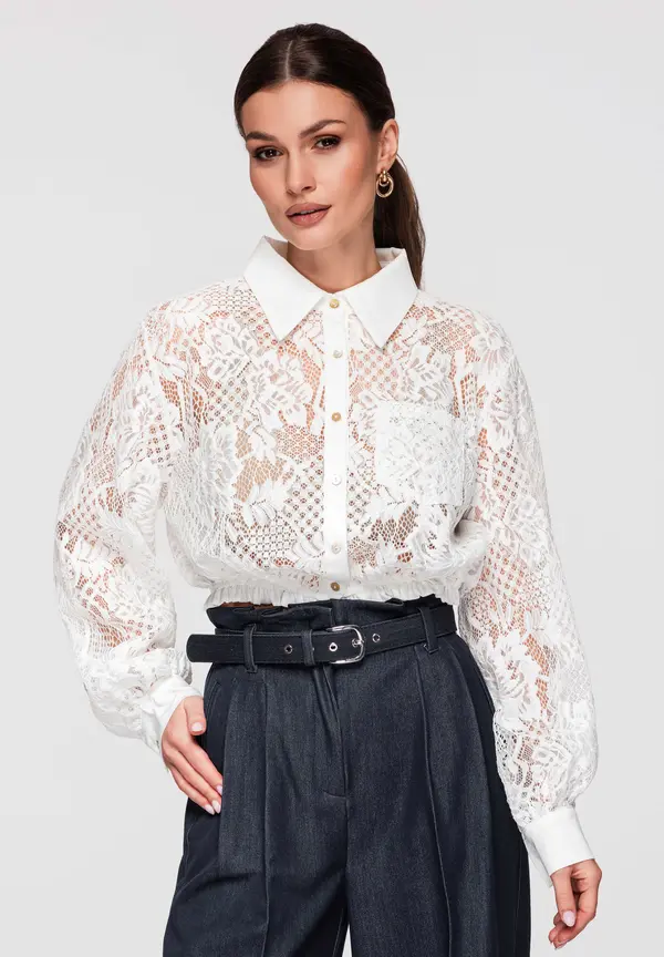 Edoti Ženska čipkasta bluza Edoti