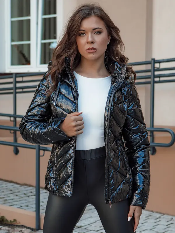DStreet Ženska crna prošivena jakna PATIS