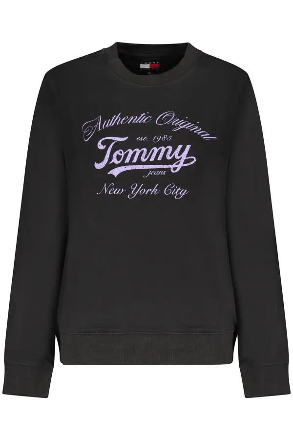 Tommy Hilfiger Ženska crna Tommy majica s kapuljačom