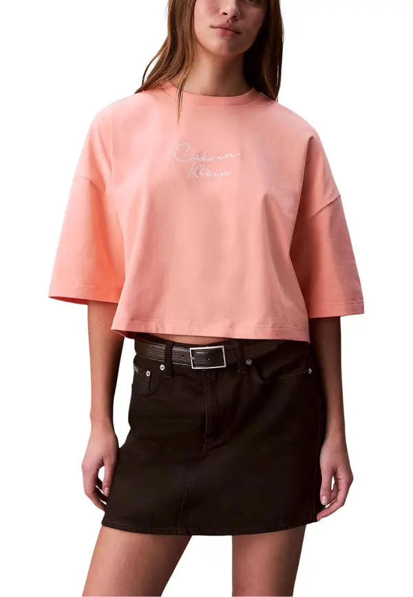 Calvin Klein Ženska crop majica kratkih rukava Calvin Klein Jeans