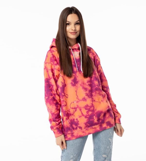 Mr. GUGU & Miss GO Ženska dukserica Mr. GUGU & Miss GO ORANGE TIE DYE