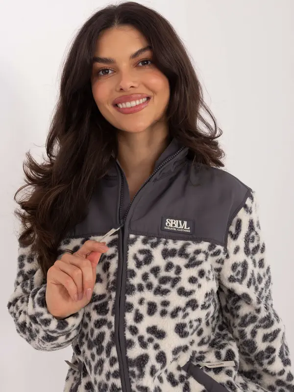 Sublevel Ženska flis majica s leopard printom