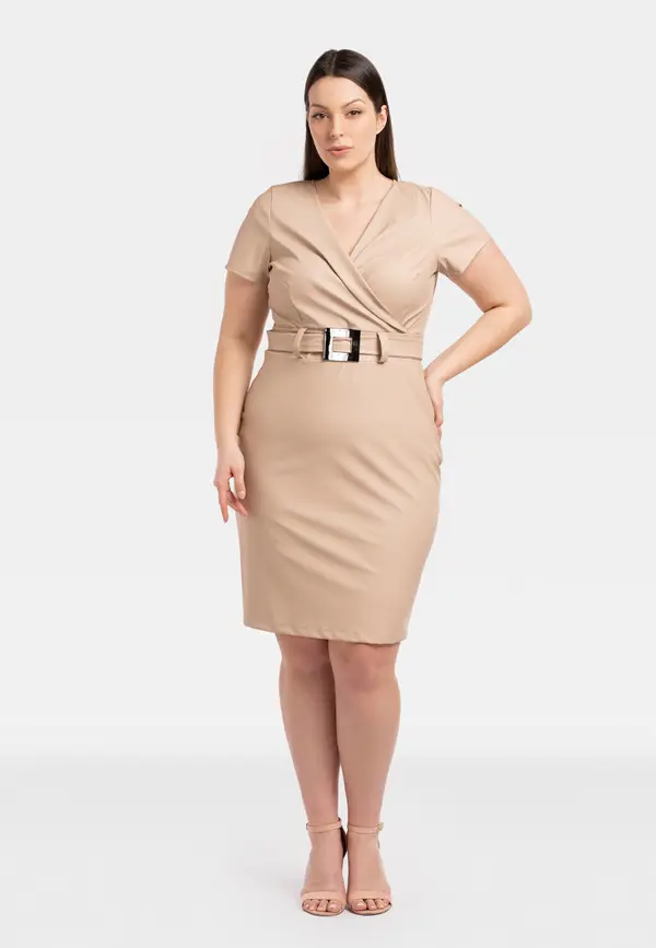 Karko Ženska haljina Karko Beige