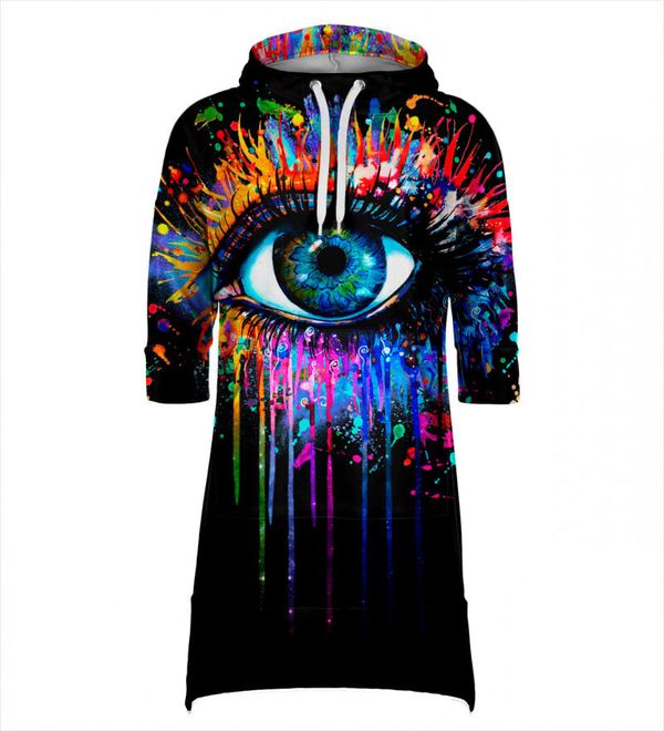 Mr. GUGU & Miss GO Ženska haljina Mr. GUGU & Miss GO BLACK FULLPRINT