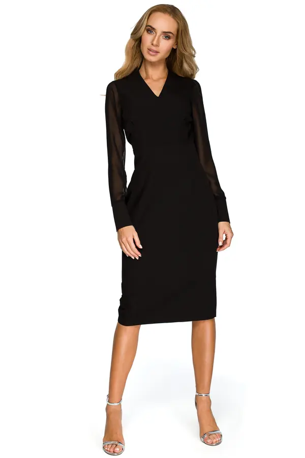 Stylove Ženska haljina Stylove S136 Crna
